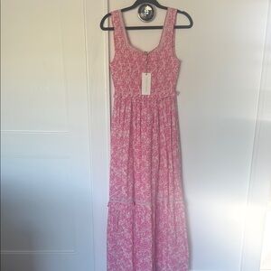 Floral Pink Maxi Dress